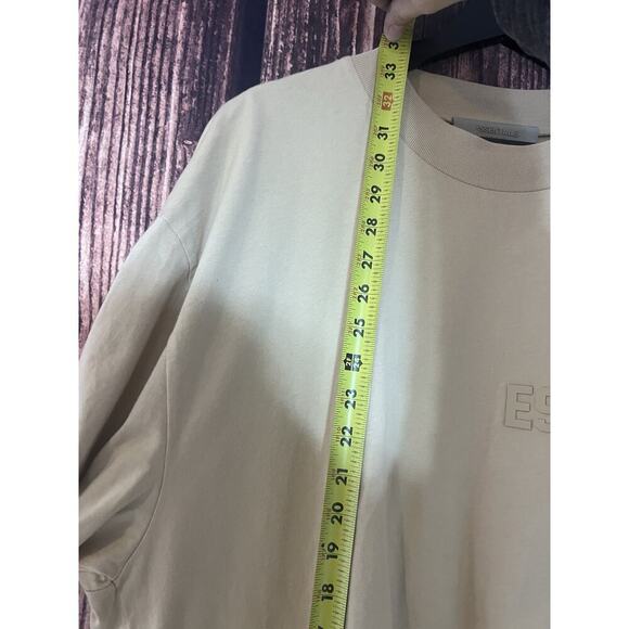 Fear Of God ESSENTIALS XL Earth Tone Shirt Sleeve Designer Streetwear T Shirt - Picture 6 of 10